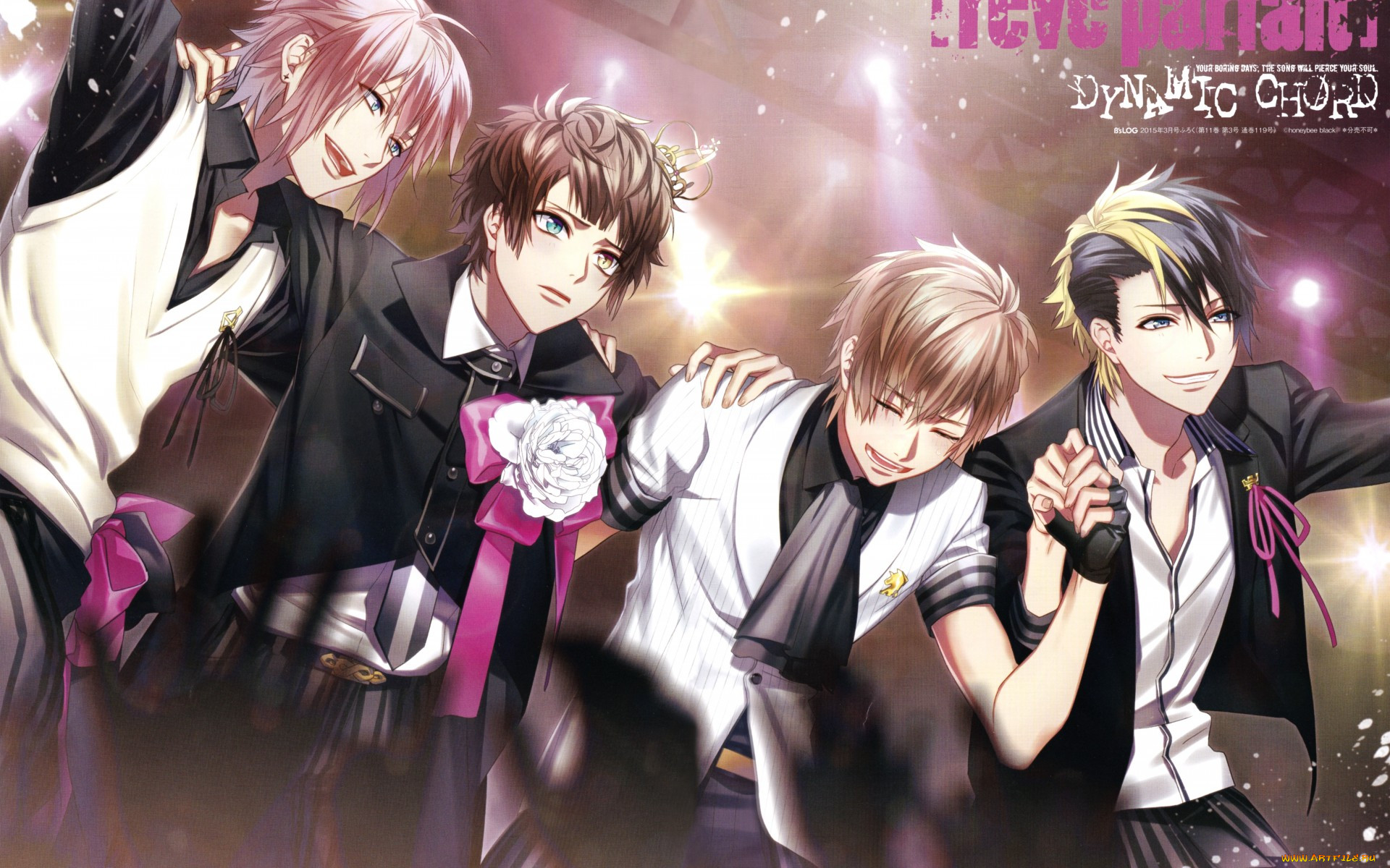 , dynamic chord, art, ryou, fujiwara, dynamic, chord, visual, novel, roon, kashii, aki, kuon, tsukinohara, tsugumi, momose, , , , , 